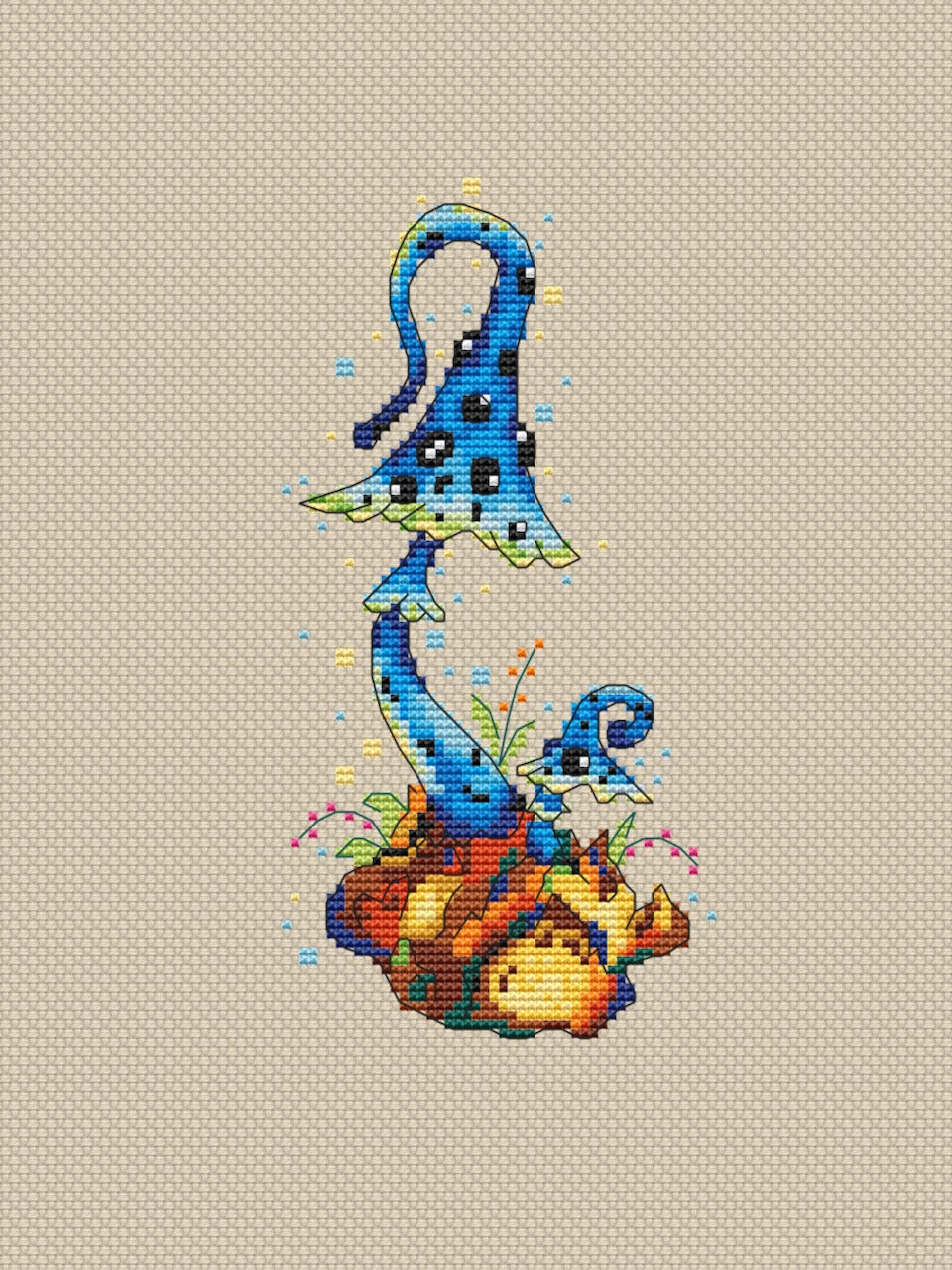 Magic Mushroom cross stitch pattern-3