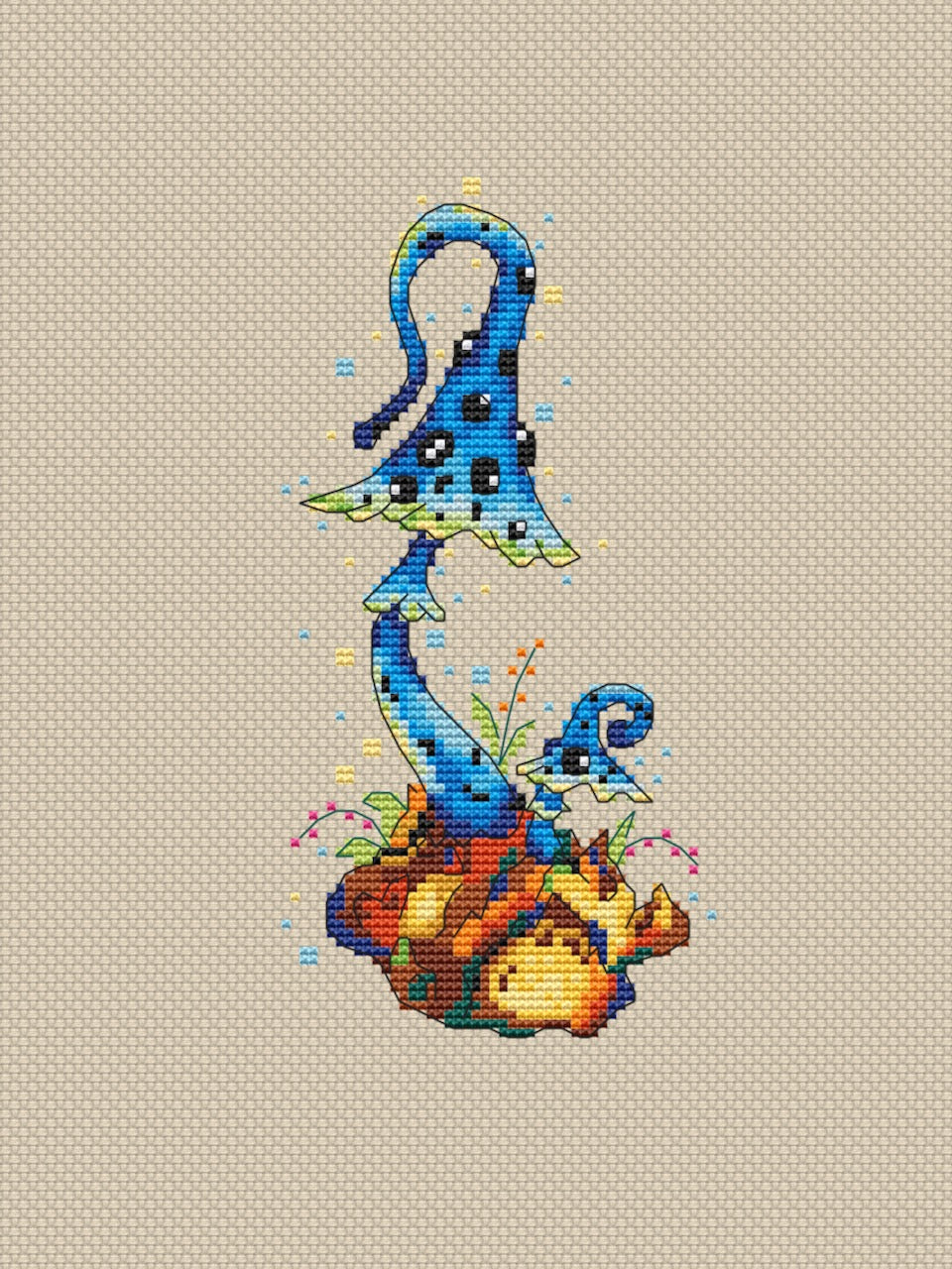 Magic Mushroom cross stitch pattern-3