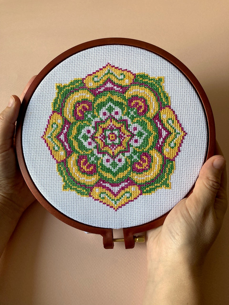 Mandala cross stitch pattern-3