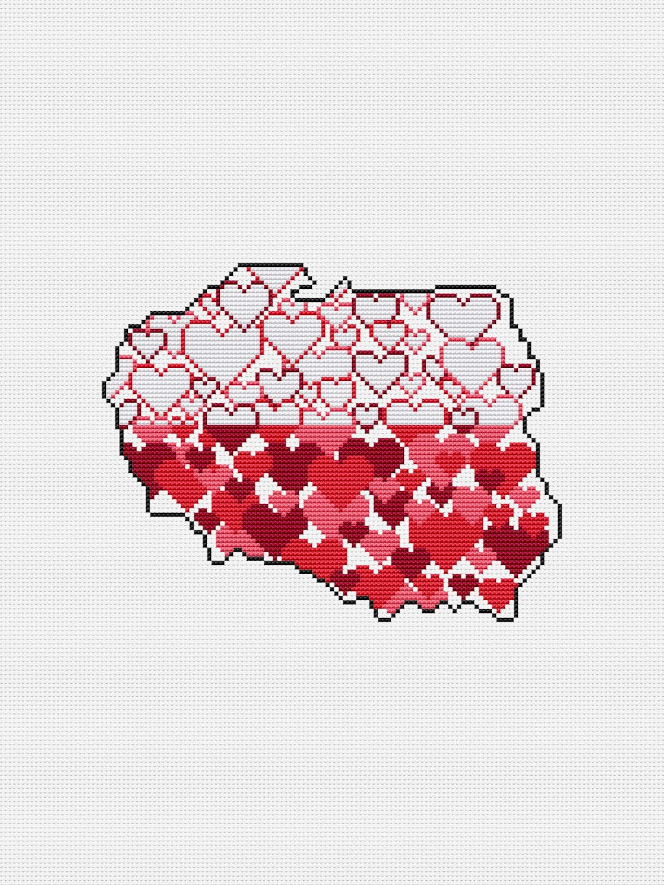 Flag of Poland free pattern