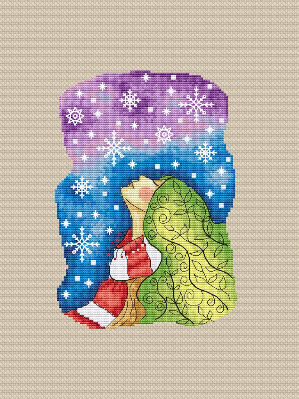 Magic girl cross stitch pattern-2