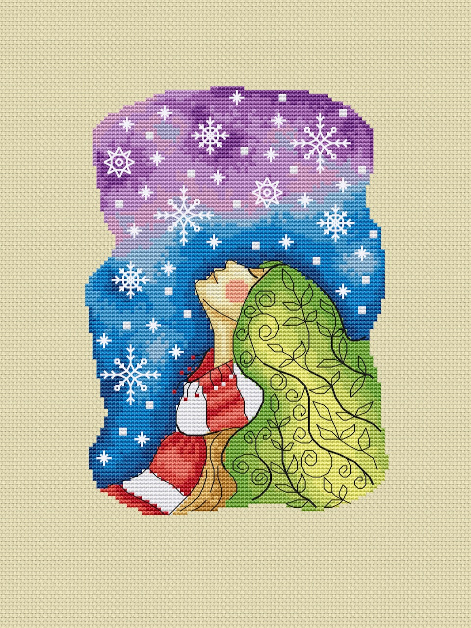 Magic girl cross stitch pattern-3