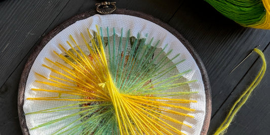 How to frame finished embroidery