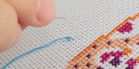 how to start cross stitch