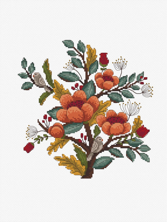 autumn cross stitch pattern