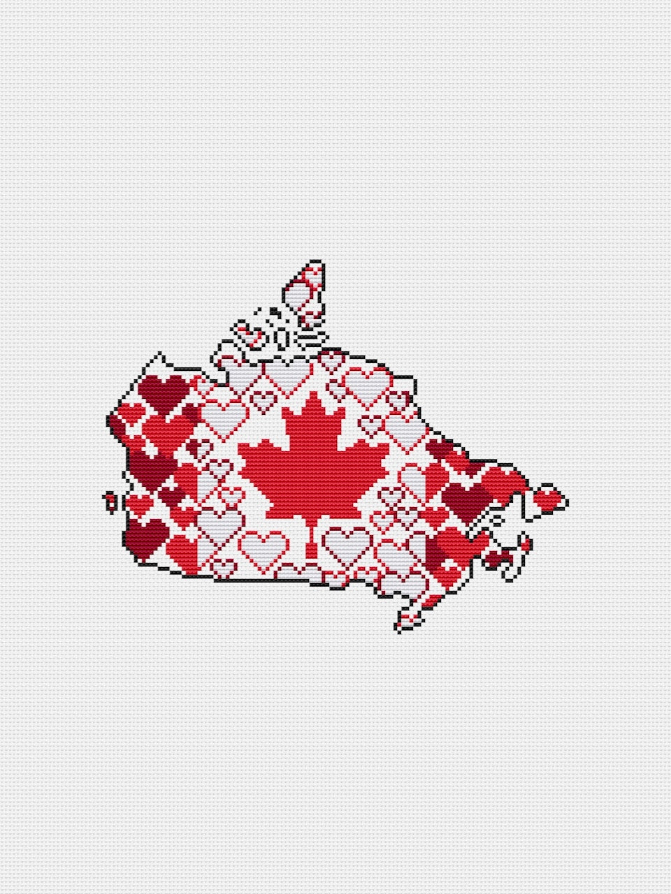 Canada cross stitch pattern free