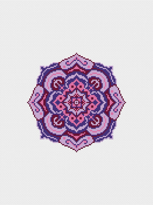 mandala cross stitch pattern