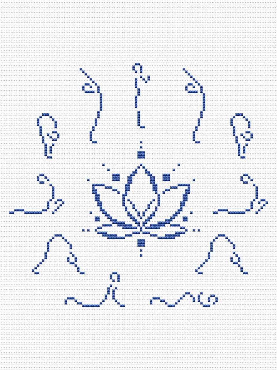balance cross stitch pattern