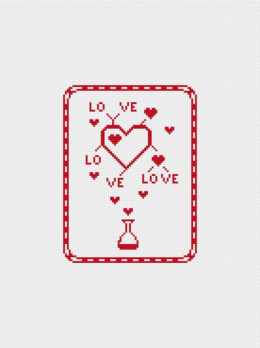 love cross stitch pattern