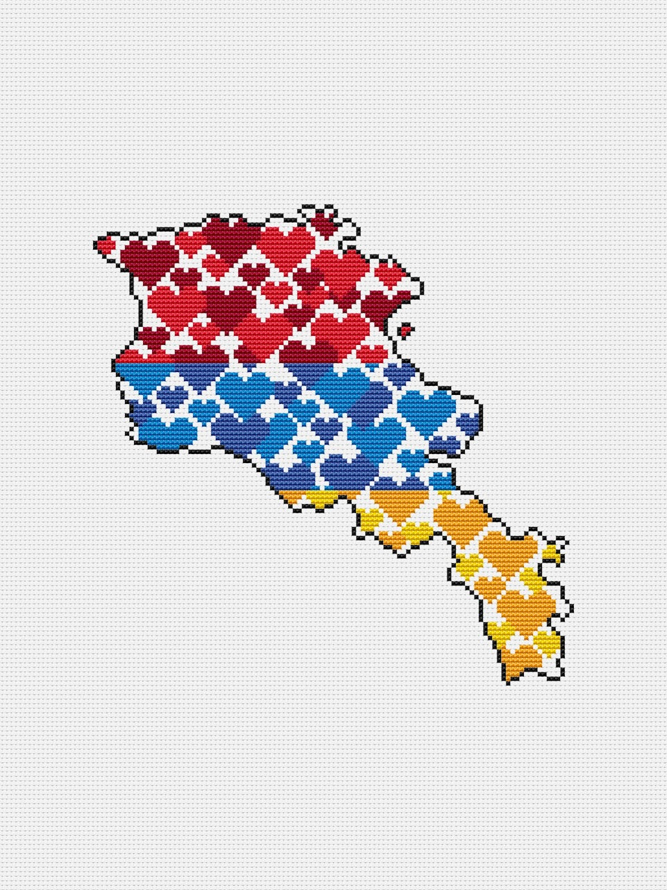 Armenia - cross stitch pattern