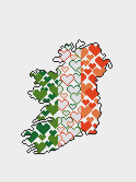 Ireland cross stitch pattern