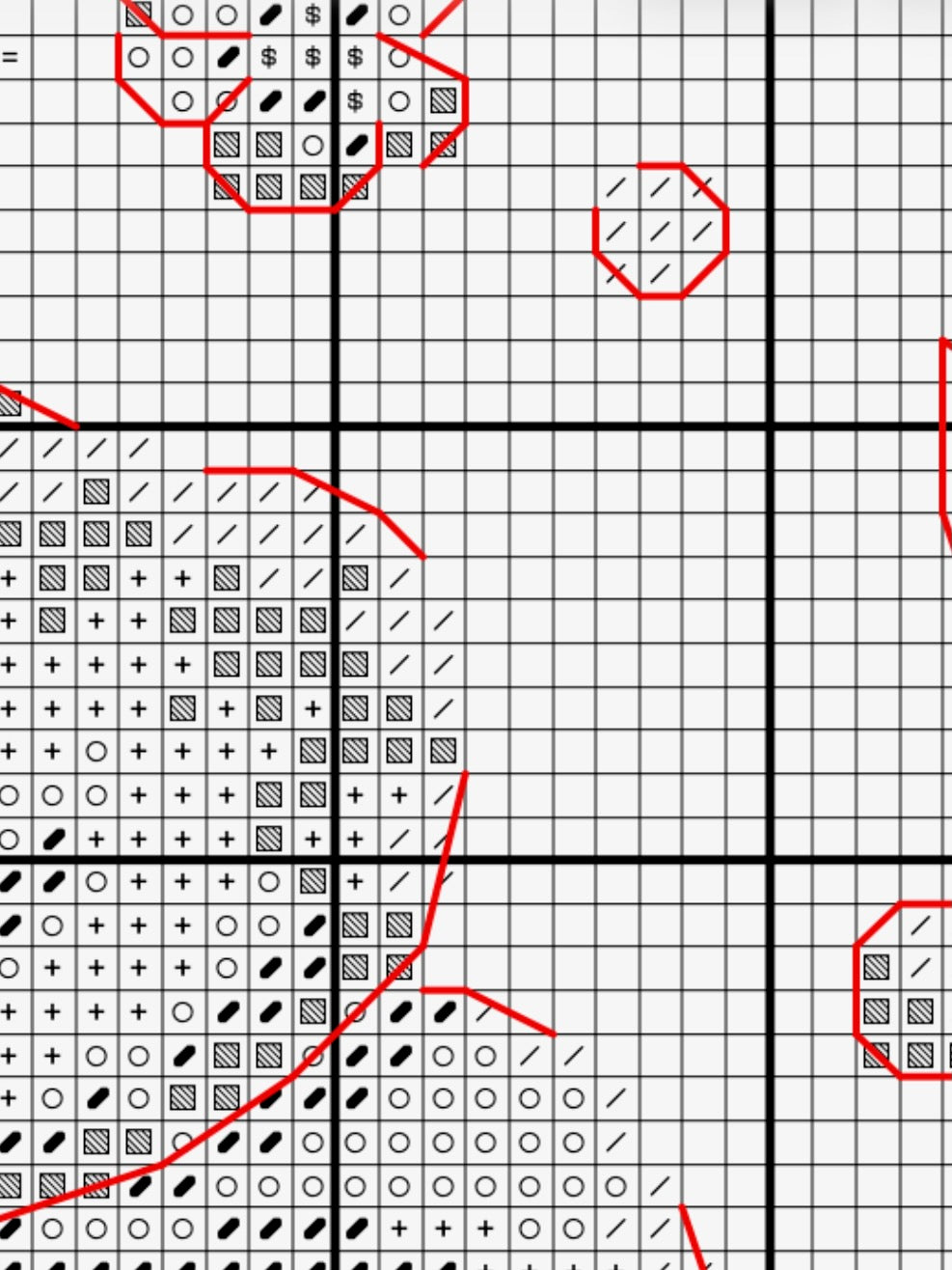 Violet - cross stitch pattern