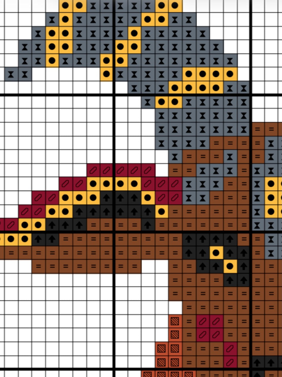 Goat - cross stitch pattern