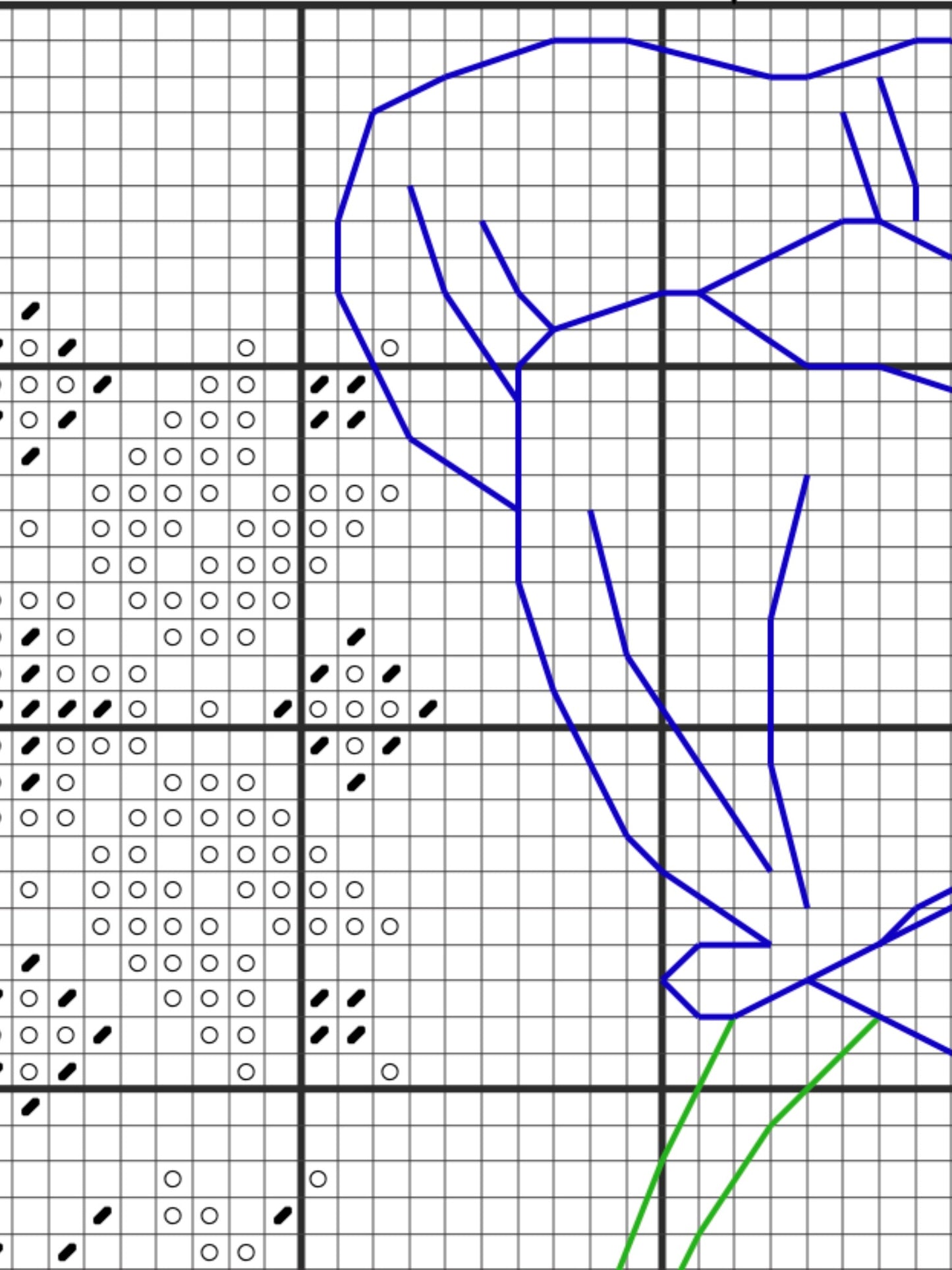 Poppies cross stitch pattern