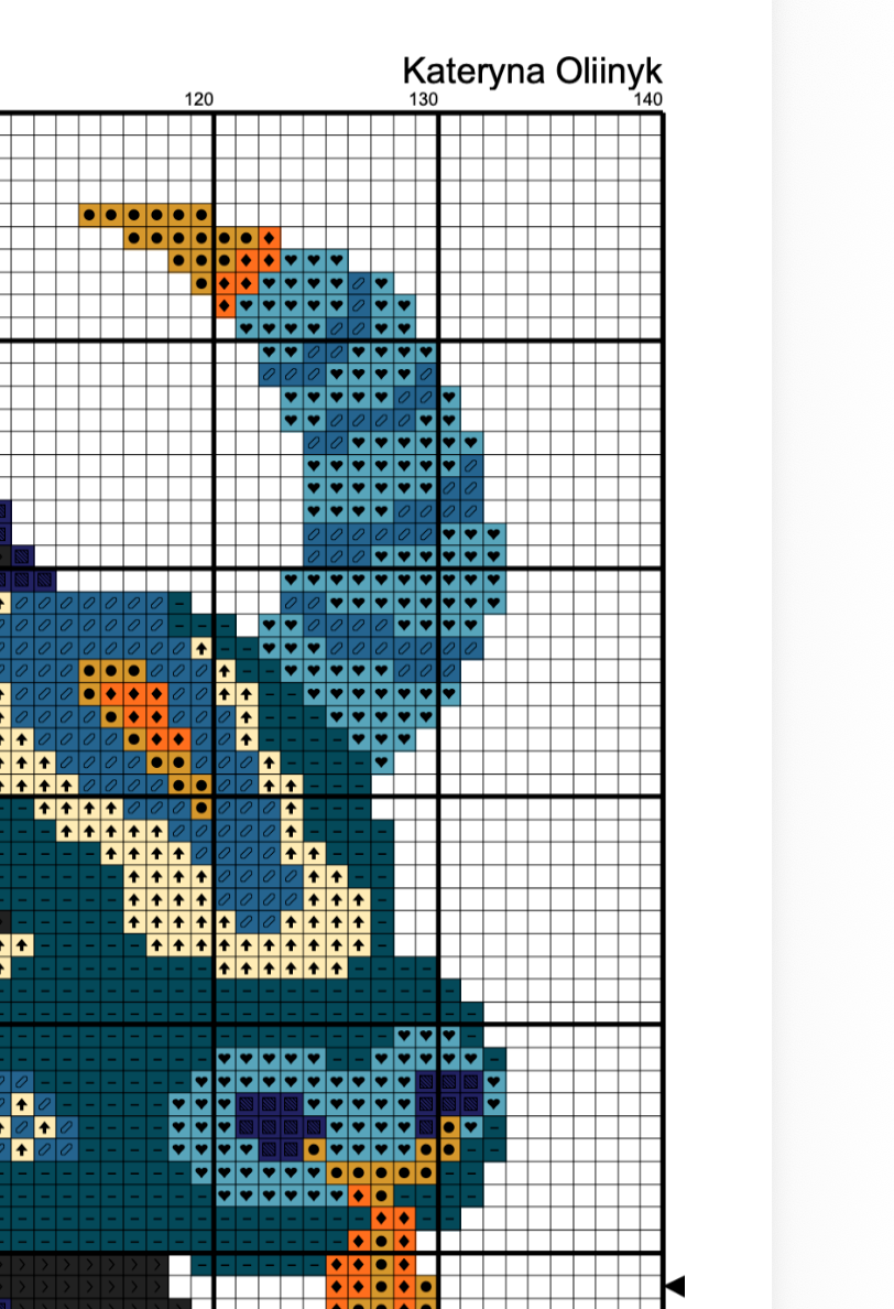 Buffalo - cross stitch pattern PDF