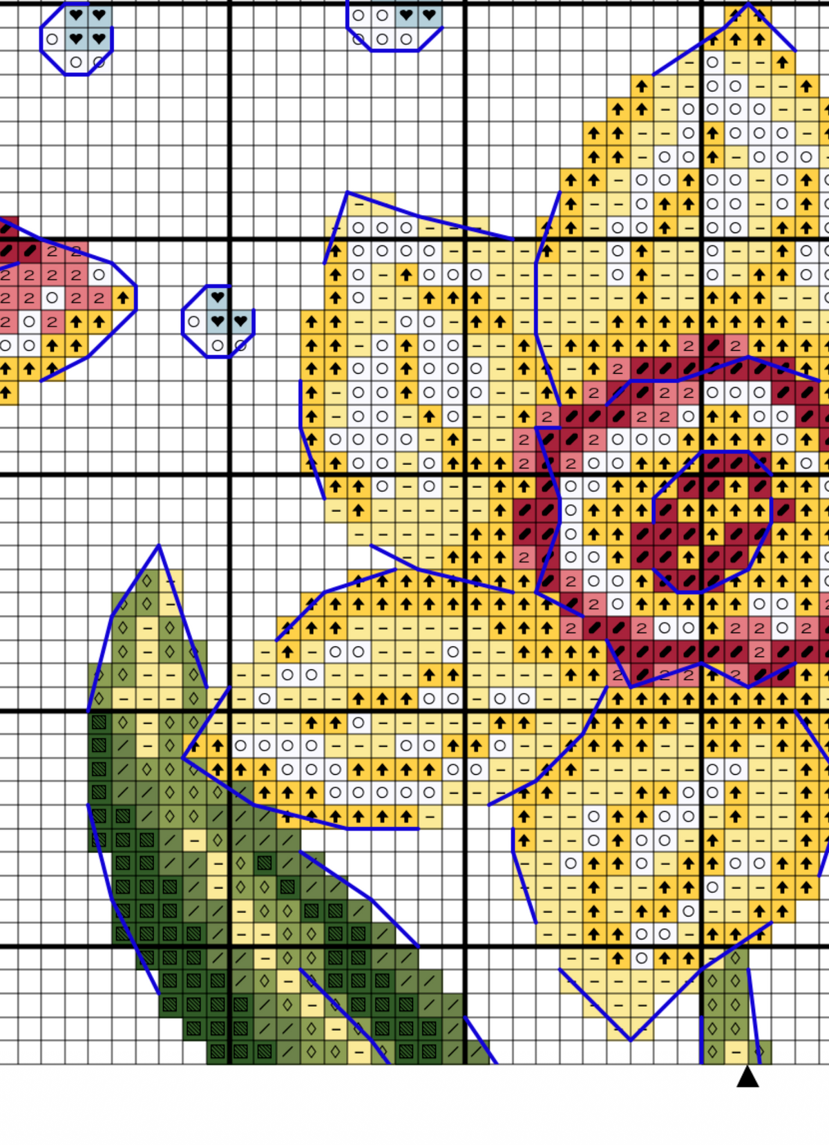 Daffodil - cross stitch pattern PDF