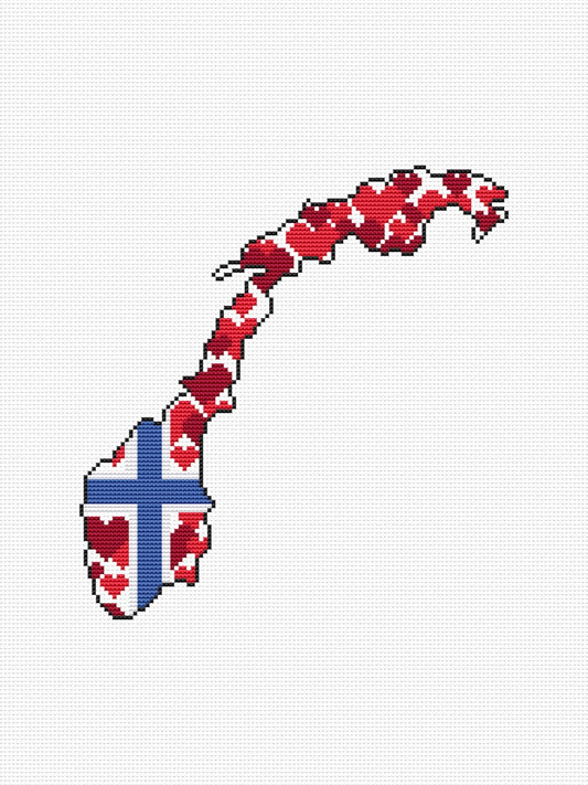 Norway cross stitch pattern