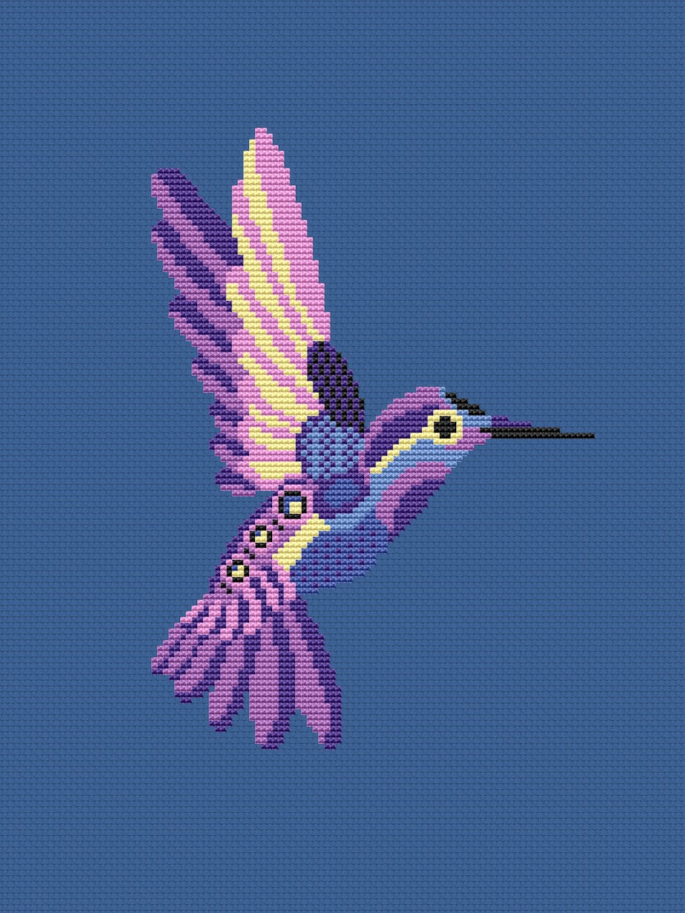 Hummingbird embroidery