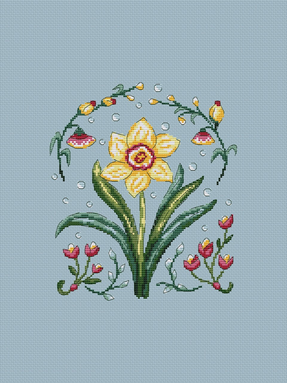 Daffodil - cross stitch pattern
