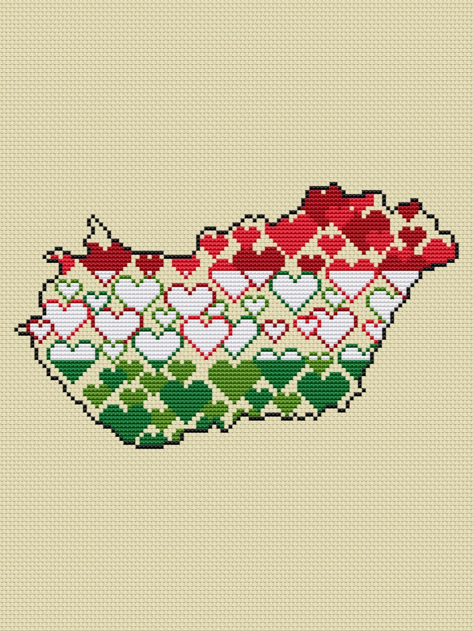 Hungary free cross stitch pattern