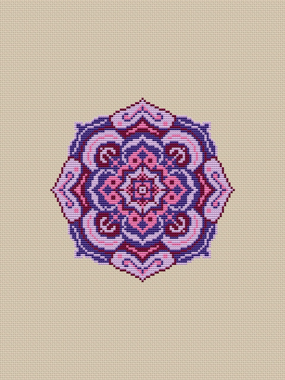 mandala embroidery pattern