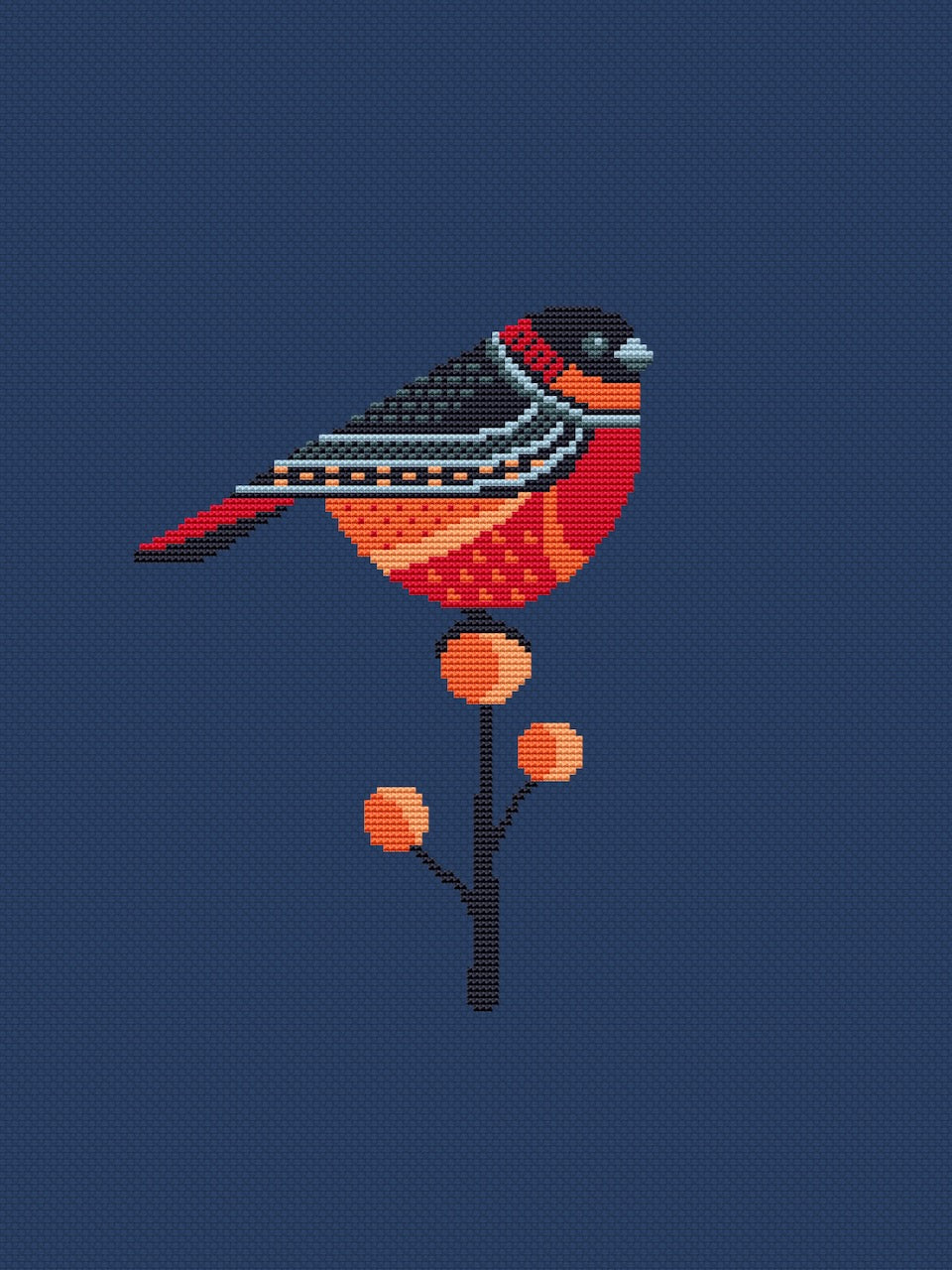 snowbird embroidery pattern