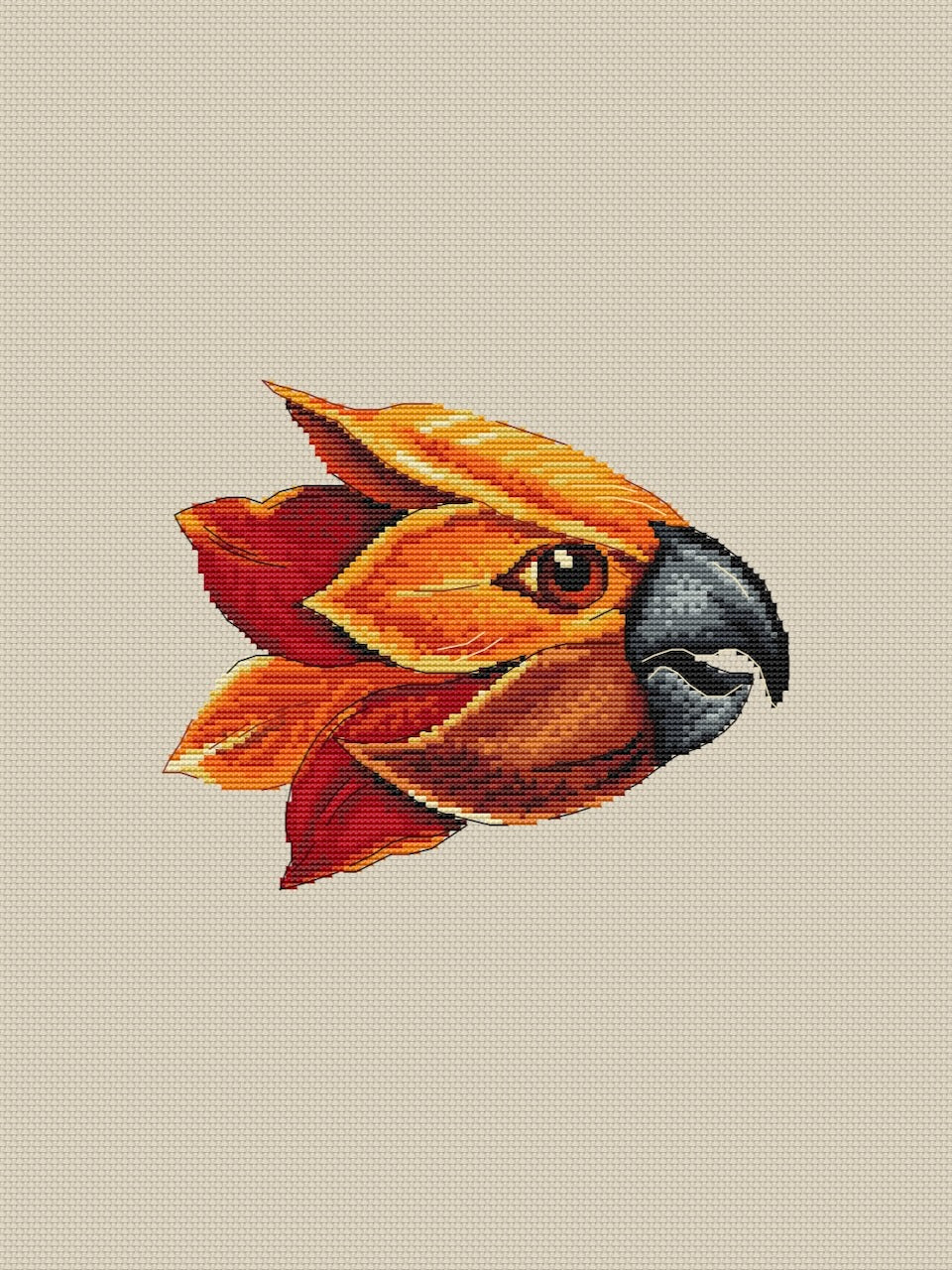 magic bird cross stitch pattern