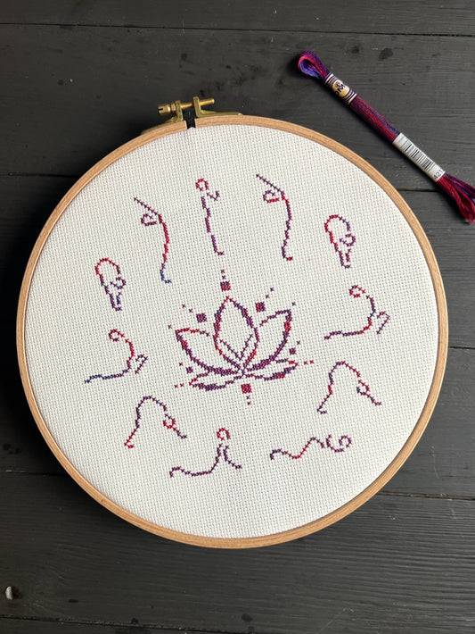Yoga - cross stitch pattern