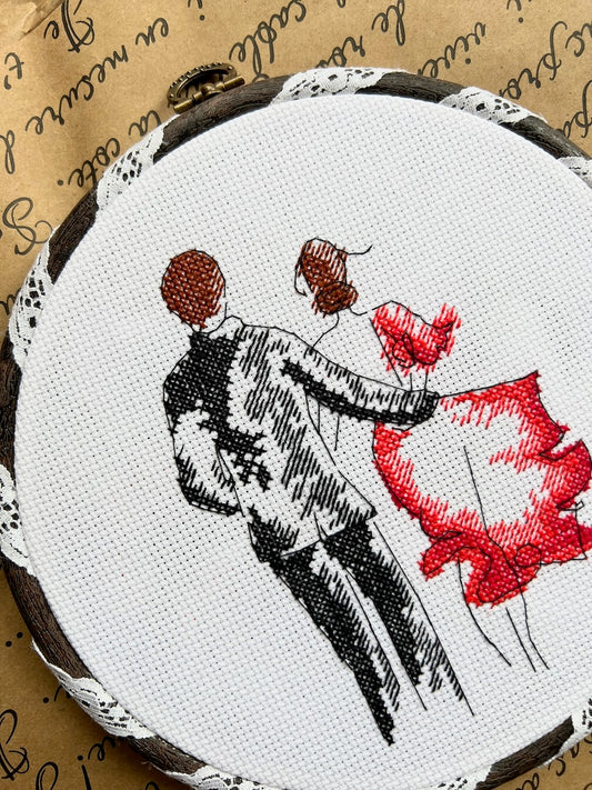 Romantic date - cross stitch pattern