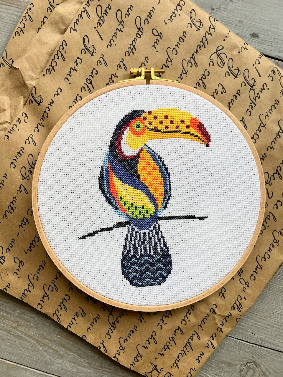 Toucan - cross stitch pattern