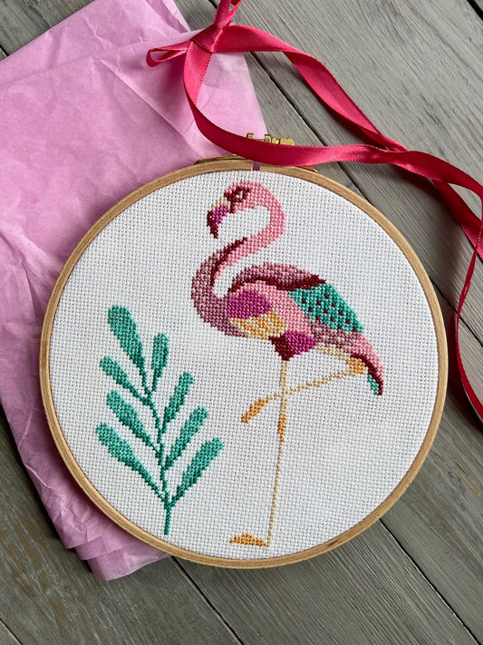 Flamingo - cross stitch pattern