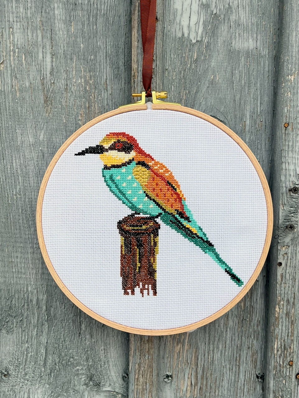 Bee Eater - cross stitch pattern