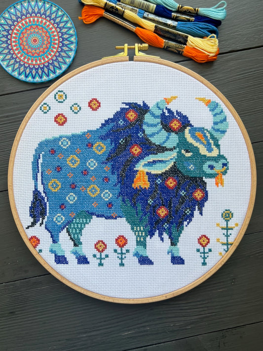 Buffalo - cross stitch pattern