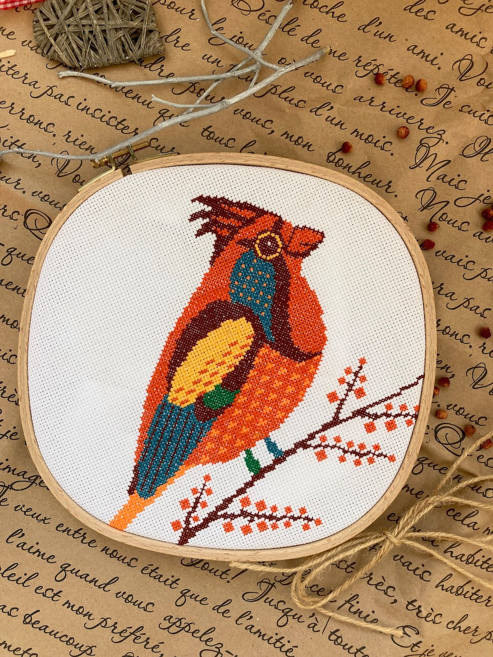 Cardinal - cross stitch pattern – Kate Stitch Land