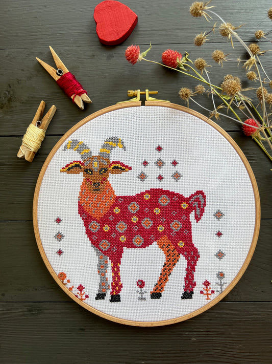 Goat - cross stitch pattern