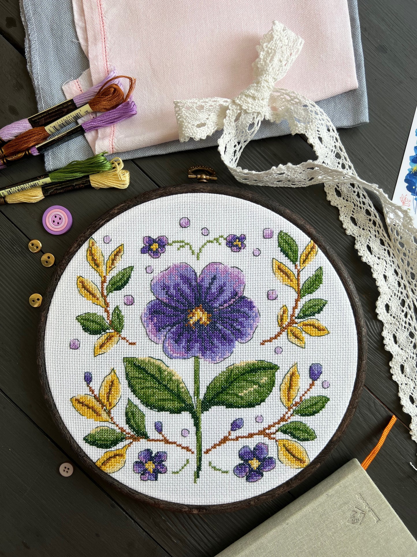 Violet - cross stitch pattern