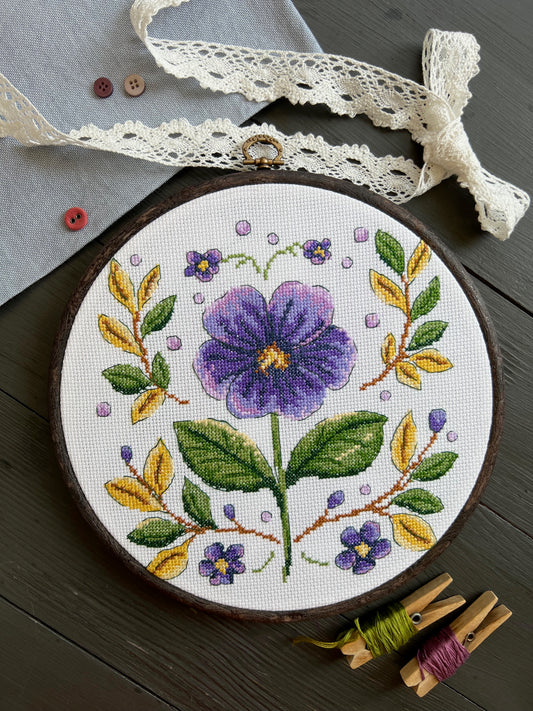 Violet - cross stitch pattern