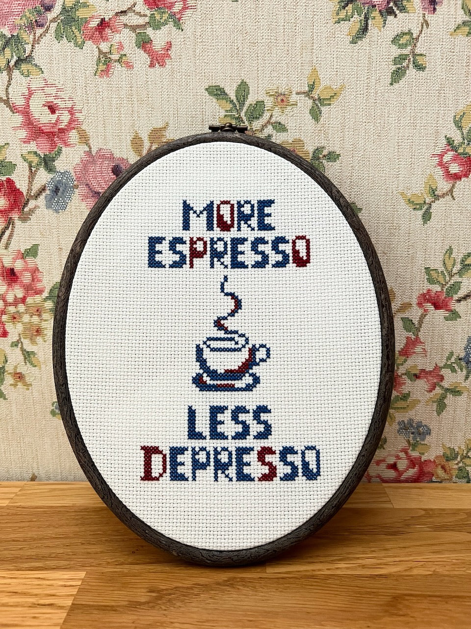 More Espresso - cross stitch pattern