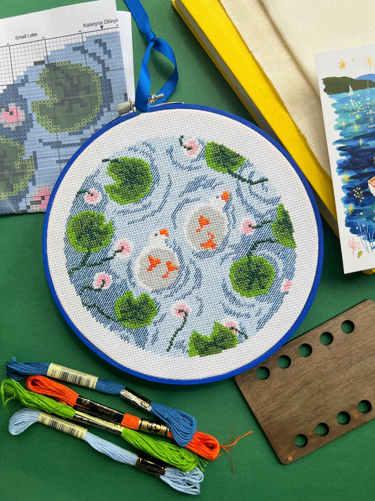 Small lake - cross stitch pattern PDF