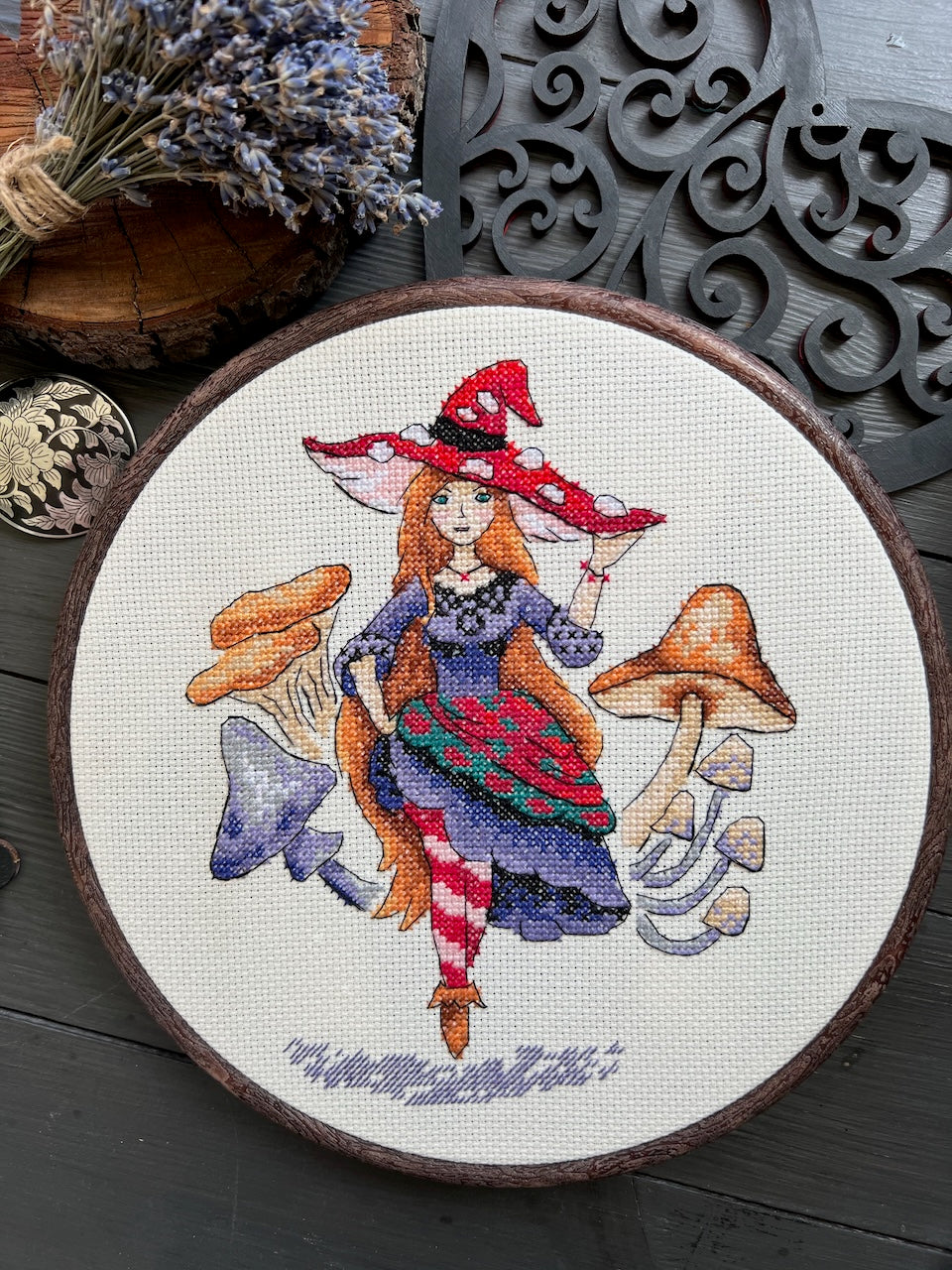 Witch - cross stitch pattern