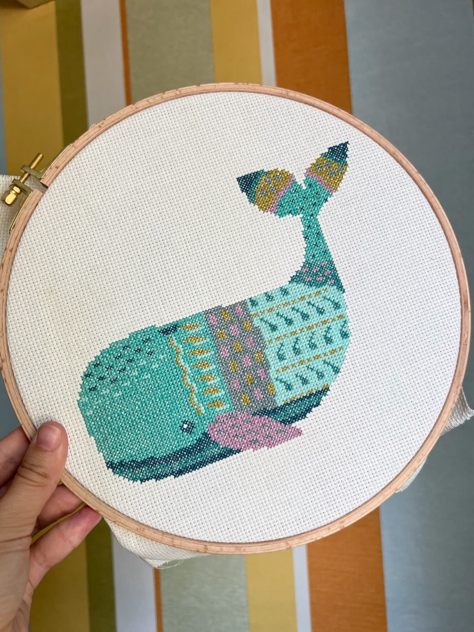 Magic Whale - cross stitch pattern