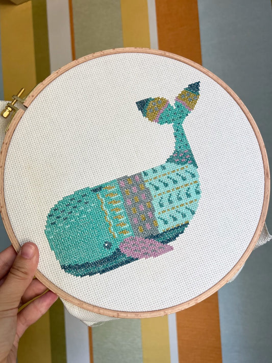 Magic Whale - cross stitch pattern