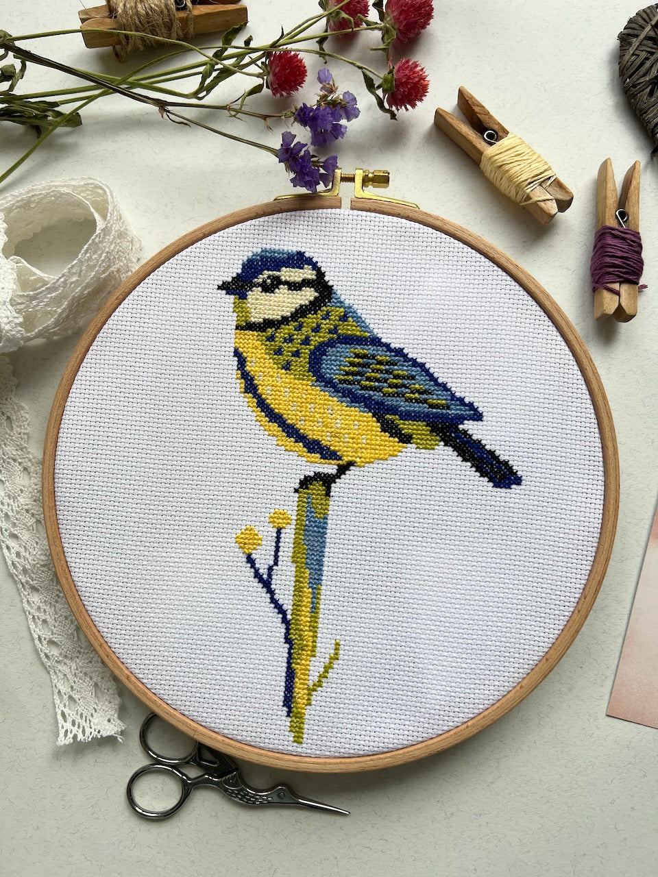 Tit - cross stitch pattern