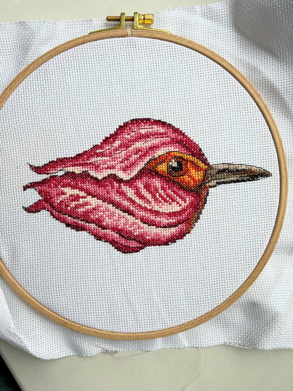 Collage of Magic Bird-flowers - cross stitch pattern