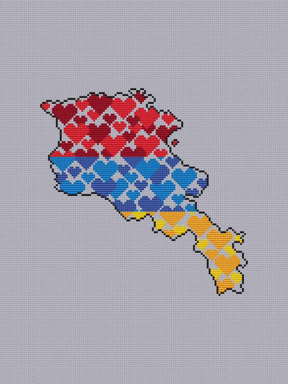 Armenia - cross stitch pattern