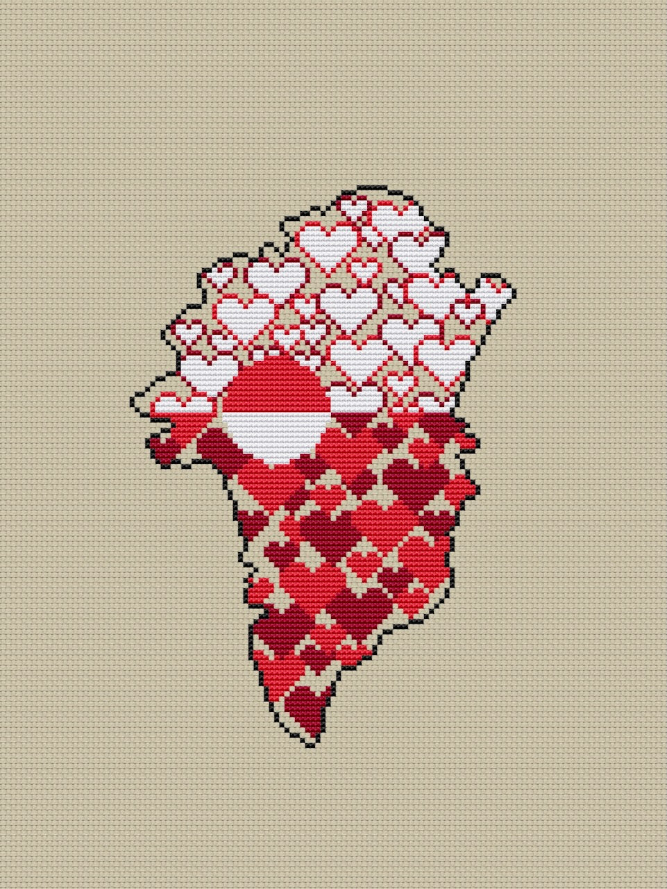 Greenland - cross stitch pattern
