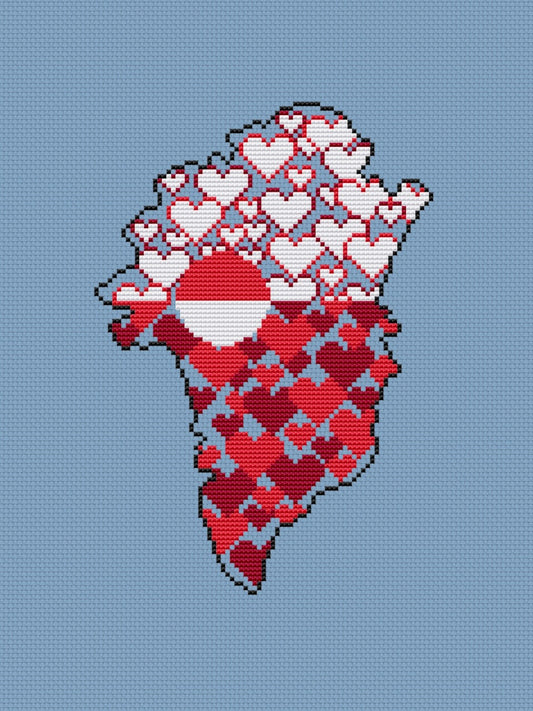 Greenland - cross stitch pattern