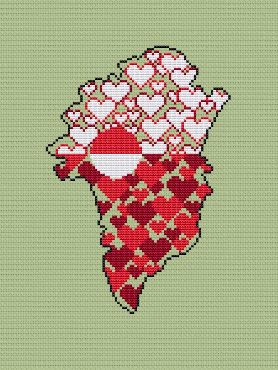 Greenland - cross stitch pattern