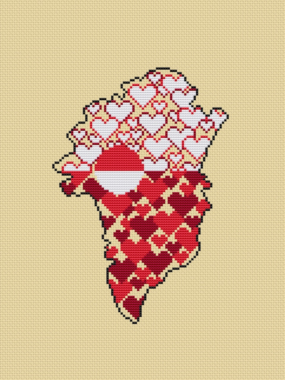 Greenland - cross stitch pattern