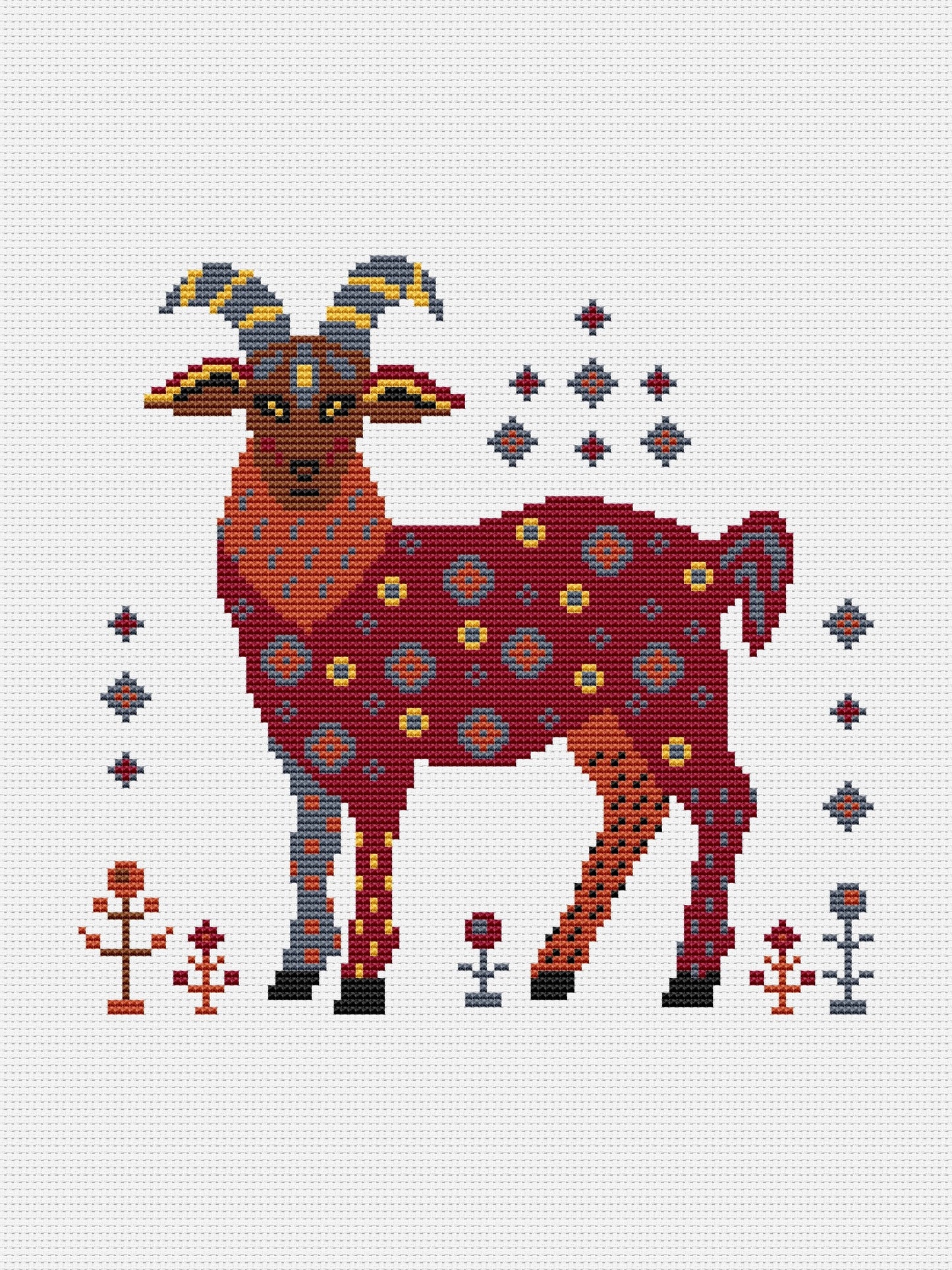 Goat - cross stitch pattern